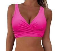 Bikinis Mujer 2025,Bikini Mujer Talla Grande Sujetador Deportivo de Natación con Parte Superior de Bikini Push Up Sexy Cuello V Top de Bañadores Mujer Traje de Baño Mujer Bañador Mujer