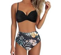 Bikinis Mujer 2026 Vikinis para Mujeres Ropa De Bikini Braga Alta Fato Banho Mulher Vestidos Baño Bañador Dos Piezas Sexy Biquini Tanga Sujetador Playa Traje Conjunto Bañadores Amarillo XL