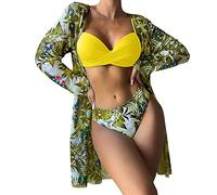 Bikinis Mujer Braga Alta Bañador con Relleno Conjunto De Bikini Piezas Sujetador Estampado Multicolor Sexy Verano para Sin Palabra Honor n42