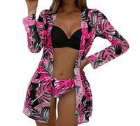 Bikinis Mujer Braga Alta Bañador con Relleno Conjunto De Bikini Piezas Sujetador Estampado Multicolor Sexy Verano para Sin Palabra Honor 2026