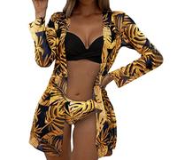 Bikinis Mujer Braga Alta Bañador con Relleno Conjunto De Bikini Piezas Sujetador Estampado Multicolor Sexy Verano para Sin Palabra Honor 2026