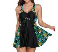 Bikinis Parte de Arriba Bikini Sujetador Reductor Traje de Baño Estampado Retro para Mujer Up Traje Baño Playa Sujetador Natación Piezas Bañador Brasileño Mujer Bikinis (Light Blue L)