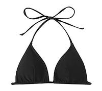 Bikinis Que No Dejan Marca Bañador Bandeau Mujer Bikini Beachwear Sexy Bathing Swimwear Women Solid Swimming Acolchado Color Top Swimswears Tankinis Set Bikinis Y Bañadores Mujer 2025 Red (Black L)