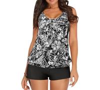 Bikinis Talla Grande Bañadores Y Bikinis Mujer Women's Spring Summer Solid Color Camisole Split Sleeveless Bikini Set with Breast Topper Bikini Brasileño Mujer Pecho Grande (Grey L)