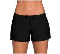 Bikinis Tallas Grandes Mujer Bañador Embarazada Swim Ruched Swim Alta Cintura Inferior Bikini Beach Bottoms Calzoncillos Swimwears Tankinis Set Traje De Baño Familiar Bikini Sin Tirantes (Black M)