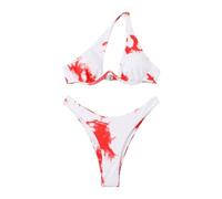 Bikinis Y Bañadores Mujer 2026 Bikini con Relleno Conjunto de Traje de Baño Brasileño Corte con Bikini Un Hombro Sexy 2 Parte Arriba Mujer Push Up (O L)