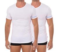 Bikkembergs Camiseta blanca de algodón para hombre