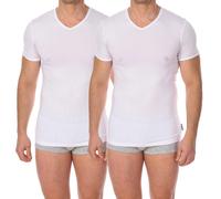 Bikkembergs-Pack-2 Camisetas Essential Manga Corta BKK1UTS02BI para Hombre