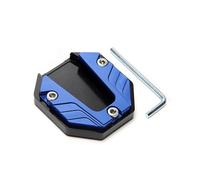 BIKKJBK Almohadilla Soporte Lateral Extensor De Pata De Cabra para Motocicleta Y Scooter, Placa De Soporte De Extensión De Caballete Lateral, Base Ampliada Antideslizante
