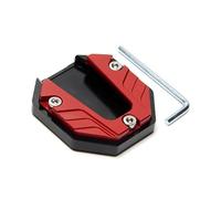 BIKKJBK Almohadilla Soporte Lateral Extensor De Pata De Cabra para Motocicleta Y Scooter, Placa De Soporte De Extensión De Caballete Lateral, Base Ampliada Antideslizante