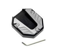 BIKKJBK Almohadilla Soporte Lateral Extensor De Pata De Cabra para Scooter Y Motocicleta, Almohadilla De Extensión De Caballete Lateral Almohadilla Placa Caballete Lateral Base Agrandada