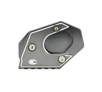 BIKKJBK Almohadilla Soporte Lateral para Downtown 200i 300i 350i 300 350 para Xciting 250 300 350 Almohadilla de extensión Motocicleta Soporte Lateral Placa Soporte Lateral Almohadilla