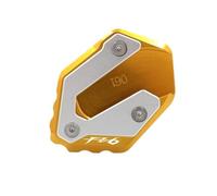 BIKKJBK Almohadilla Soporte Lateral para FZ6 para FAZER FZ6R FZ6-S2 2004-2009 Placa De Soporte De Extensión De Soporte Lateral para Pata De Cabra De Motocicleta Ampliar