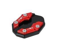 BIKKJBK Almohadilla Soporte Lateral Placa Extensión Pata Cabra Almohadilla Ampliación para Caballete Lateral, Placa De Soporte para NMAX155 NMAX 155 XMAX300 Xmax 300 2015-2021