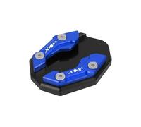 BIKKJBK Almohadilla Soporte Lateral Placa Extensión Pata Cabra Almohadilla Ampliación para Caballete Lateral, Placa De Soporte para NMAX155 NMAX 155 XMAX300 Xmax 300 2015-2021