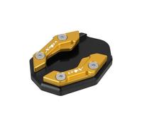 BIKKJBK Almohadilla Soporte Lateral Placa Extensión Pata Cabra Almohadilla Ampliación para Caballete Lateral, Placa De Soporte para NMAX155 NMAX 155 XMAX300 Xmax 300 2015-2021