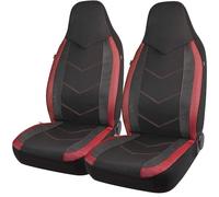 BIKKJBK Fundas Asientos Coche Fundas Universales para 2 Asientos Deportivos Delanteros Coche, De Malla Transpirable, con Textura De Fibra De Carbono, para Coche, SUV, Furgoneta