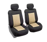BIKKJBK Fundas Asientos Coche Fundas Universales para Asientos Coche, 2 Fundas Tela con Entramado para Asientos Delanteros, Aptas para Mayoría Coches, SUV, Camiones Protectores