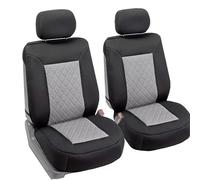 BIKKJBK Fundas Asientos Coche Fundas Universales para Asientos Coche, 2 Fundas Tela con Entramado para Asientos Delanteros, Aptas para Mayoría Coches, SUV, Camiones Protectores