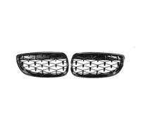 BIKKJBK Parachoques Antiniebla Grille 2 Uds Rejillas De Parachoques Delantero Parrilla Negra Brillante para E92 E93 51137157277 51137157278 Reemplazo De Parrilla Rejilla Malla