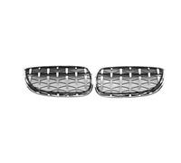 BIKKJBK Parachoques Antiniebla Grille 2 Uds Rejillas De Parachoques Delantero Parrilla Negra Brillante para E92 E93 51137157277 51137157278 Reemplazo De Parrilla Rejilla Malla
