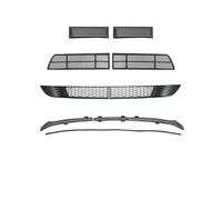 BIKKJBK Parachoques Antiniebla Grille para Model Y Tira Retención Agua Maletero Delantero/Parachoques Inferior Coche Red Antiinsectos/protección Entrada Aire/Cubierta De Salida De Aire Rejilla Malla