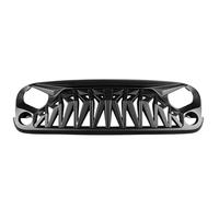 BIKKJBK Parachoques Antiniebla Grille Parrilla de Malla Negra ABS Cubierta de Parrilla Delantera para Wrangler 2007-2017 Rejilla de Malla de Parrilla Delantera de Coche Rejilla Malla