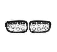 BIKKJBK Parachoques Antiniebla Grille Parrilla Delantera para Coche, Color Negro Brillante, Accesorios para 1 Serie F20 M140i 118d F21 2011-2018 Rejilla Malla