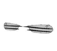 BIKKJBK Parachoques Antiniebla Grille Reemplazo De Rejilla De Lámpara Antiniebla De Parachoques Delantero para Clase C para W205 para C205 05 para AMG-Line 2015-2018 Negro Rejilla Malla