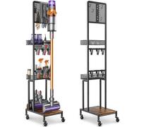 Bikoney Soporte para aspiradora Compatible con Dyson V15 V12 V11 V10 V8 V7 V6 Gen5, Base de Carga Vertical con Soporte para Accesorios y Organizador de Almacenamiento para aspiradoras sin Cable Dyson