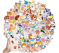 BIKPRST 100 Stickers, Pegatinas Infantiles, Stickers Animales Kawaii Cute, Pegatinas Animales Para Niños, Stickers Decorativos Infantiles, Calcomanías Alegres, Para Ordenador Portátil, Laptop