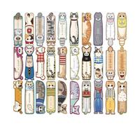 BIKPRST 30 Hojas De Marcapáginas De Papel Adorable Con Diseño De Gato, Marcadores Creativos Para Libros, Suministros De Lectura, Accesorios Para Lectores,Regalos de cumpleaños, regalos para amigos