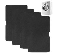 BIKPRST 4 Filtros Secadora, Filtro de Espuma para Beko Grundig Blomberg Elektra Bregenz, Filtro de Pelusa para Secador de Condensación y Bomba de Calor, Negro, 240 x 155 x 11 mm