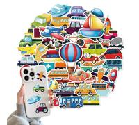 BIKPRST 50 Hojas Pegatinas, Pegatinas para Niños, Pegatinas Puffy Stickers, Pegatinas para Regalos Gratificantes Scrapbooking,Calcomanías para vehículos