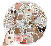 BIKPRST 60 Piezas Stickers aesthetic, pegatinas scrapbooking, pegatinas aesthetic, vintage, decoración, diario, álbum fotos, manualidades, regalo, adolescentes