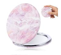 BIKPRST Colorido Compacto, Espejo De Maquillaje De Doble Cara, Espejo De Bolsillo Pequeño, Espejo De Viaje, Espejo Cosmético Plegable Portátil, Espejo De Mano, Espejo Pequeño Para Mujeres