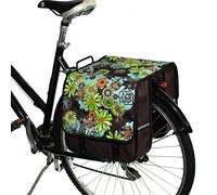 BikyBag Classic CL - Alforjas Dobles para Bicicleta 26L, Resistentes al Agua, Estilo Fashion y Colores Vivos, para Portaequipajes Trasero (Prado Verde)