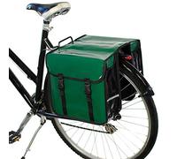 BikyBag Classic CW - Alforjas Dobles para Bicicleta 26L, Impermeables, Resistentes y Universales para Portaequipajes Trasero (Verde Bosque)