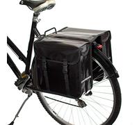 BikyBag Classic CW - Alforjas Dobles para Bicicleta 26L, Impermeables, Resistentes y Universales para Portaequipajes Trasero (Negro)