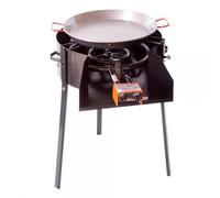 Bilake Barbacoa portátil (Ø50cm | Barbacoa + Quemador de gas + Paellera pulida)