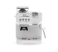 Bilake Cafetera Blanca | Espumador de Leche | Cafetera automática con Molinillo | Espreso y capsulas Compatible nespreso y Dolce Gusto