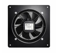 Bilake Extractor Helicoidal Empotrable Ø350 mm | 2450 m³/h - 135W | Ventilador Industrial de Pared en Acero IPX4