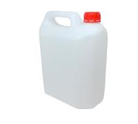 Bilake Garrafa PVC de 10l para Descarga desagüe Aire Acondicionado con asa | Bidón plástico Color Blanco y tapón Rojo 34x26x15 cm