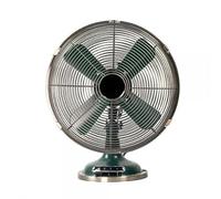 Bilake Ventilador sobremesa Capitolio Oliva/Cuero 37W 3 velocidades Fijo y rotatorio