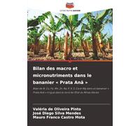 Bilan des macro et micronutriments dans le bananier « Prata Anã »: Bilan de N, Cu, Fe, Mn, Zn, Na, P, K, S, Ca et Mg dans un bananier « Prata Anã » irrigué dans le nord de l'État du Minas Gerais