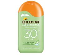 Bilboa Aloe Sensitive SPF 30 - Leche solar para pieles sensibles, fórmula con aloe vera, protege e hidrata la piel sensible, 200 ml