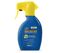 Bilboa Bimbi Trigger Solar Niños con protección SPF 50+, fórmula antiarena, resistente al agua y antiquemaduras, dermatológicamente probado, 250 ml