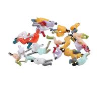 BildeeMait 100 figuras pintadas a escala 1:100 para modelos sentados, diseños de ferrocarril, escenas urbanas, decoraciones de diorama