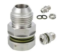 BildeeMait 10AN Turbo - Adaptador de drenaje para cárter de aceite, M18 x 15, acero sin soldadura, conector de línea de retorno atornillado con sellos