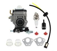 BildeeMait 2- Carburador de motor para repuesto de 33 cc, 43 cc, 47 cc, 49 cc, para 50 cc, 52 cc, 15 mm, kit Venturi compatible con bolsillo para bicicleta, scooter, equipo de jardín